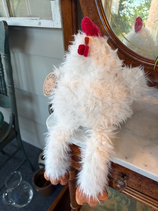 Rabbit Hill Farm Other - Shelf Chicken White Fuzzy Chicken Weighted